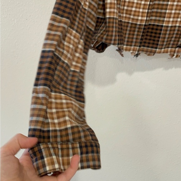 Cato Brown Plaid Cropped Jacket - Picture 8 of 14